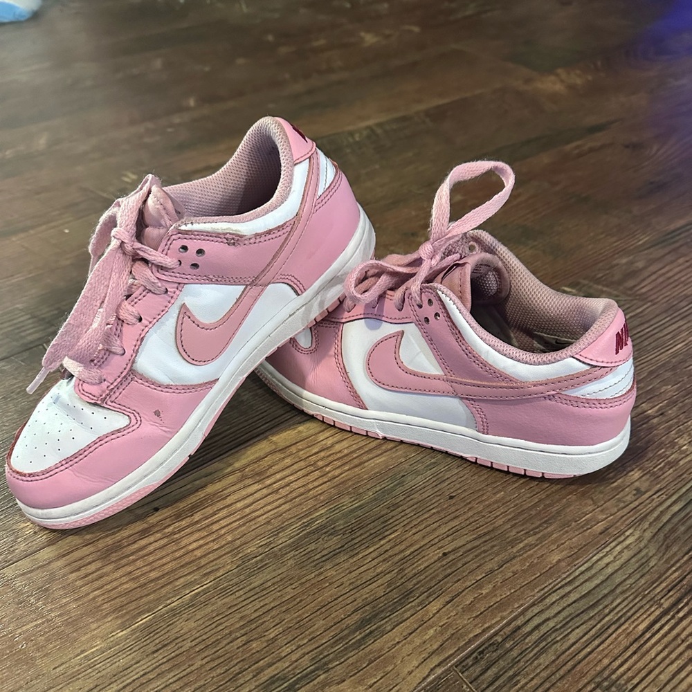 Nike Kids Pink and White Sneakers